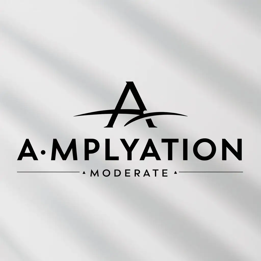 a logo design,with the text "amplyation", main symbol:amplyation,Moderate,clear background