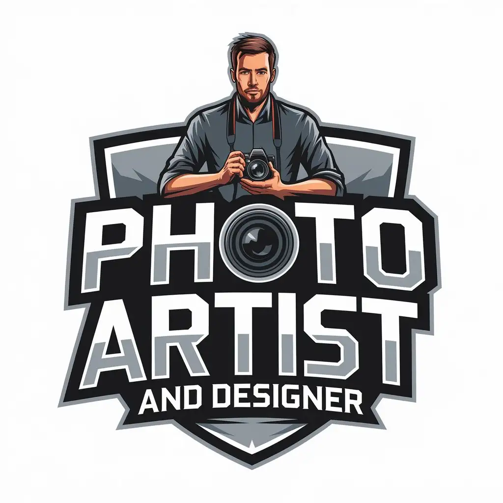 LOGO Design for Tech Industry Photo Artist Designer with Photographer and Man Symbol