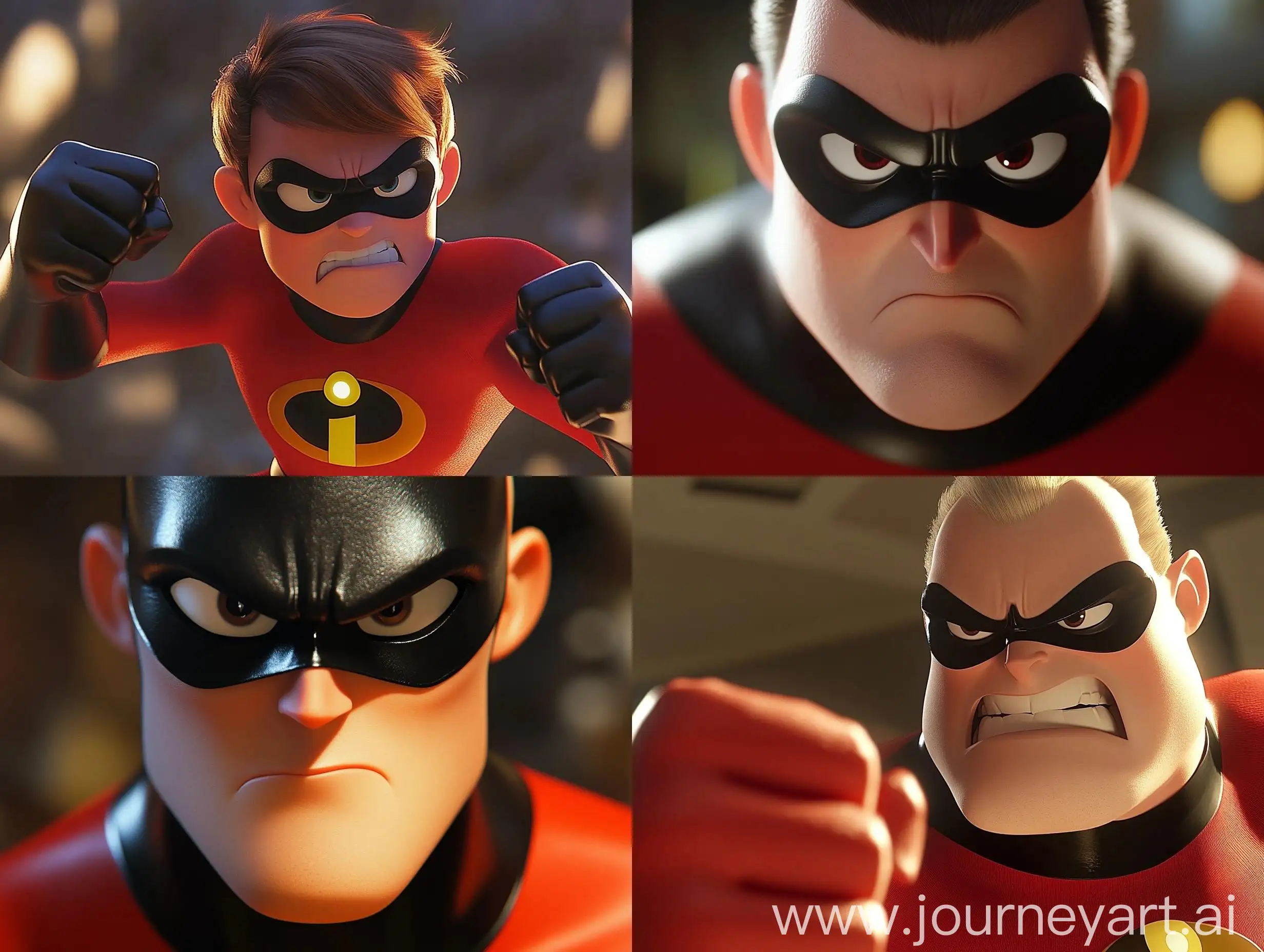 Incredibles-Family-Ready-for-Action-Disney-Style-Animation