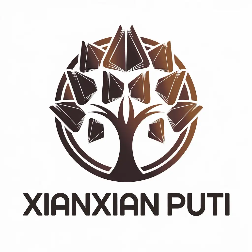 LOGO-Design-for-Xianxian-Puti-Bodhi-Tree-Symbol-with-Clean-Aesthetics