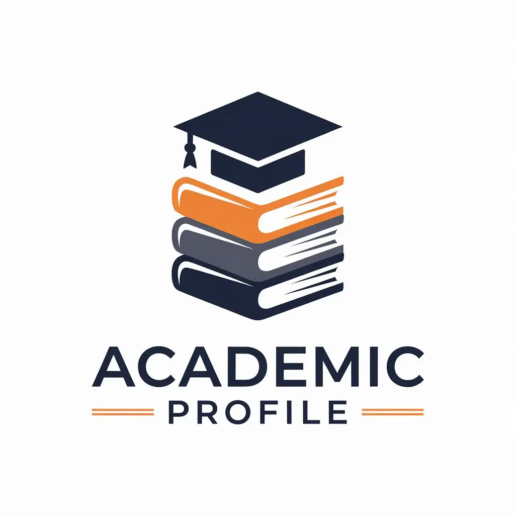 LOGO Design for Academic Profile Modern Vector Style with Educational Symbols