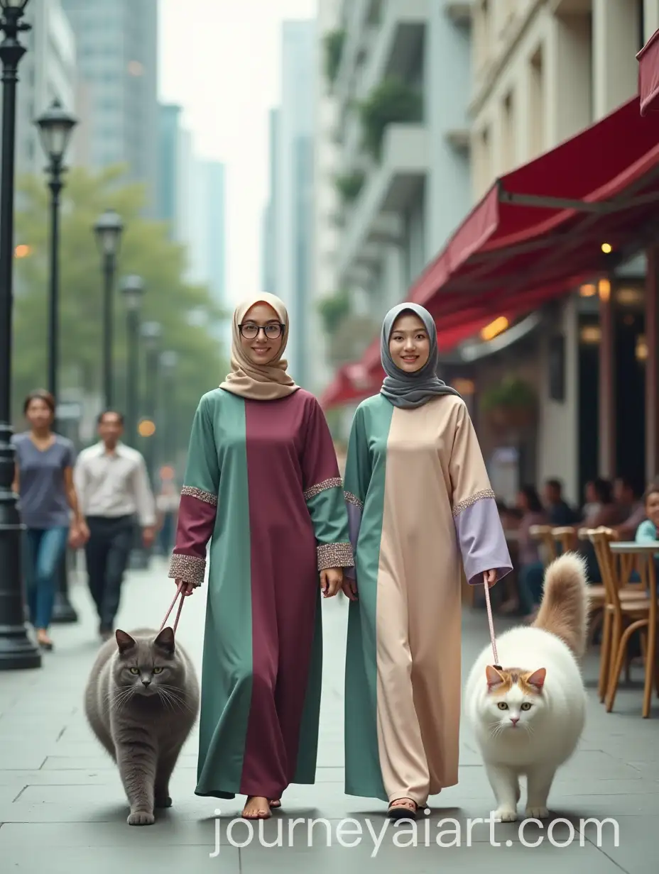 AI-Art-Prompt-ExpansionStylish-Indonesian-Women-with-Cats-in-a-Vibrant-Southeast-Asian-Urban-Street-Scene