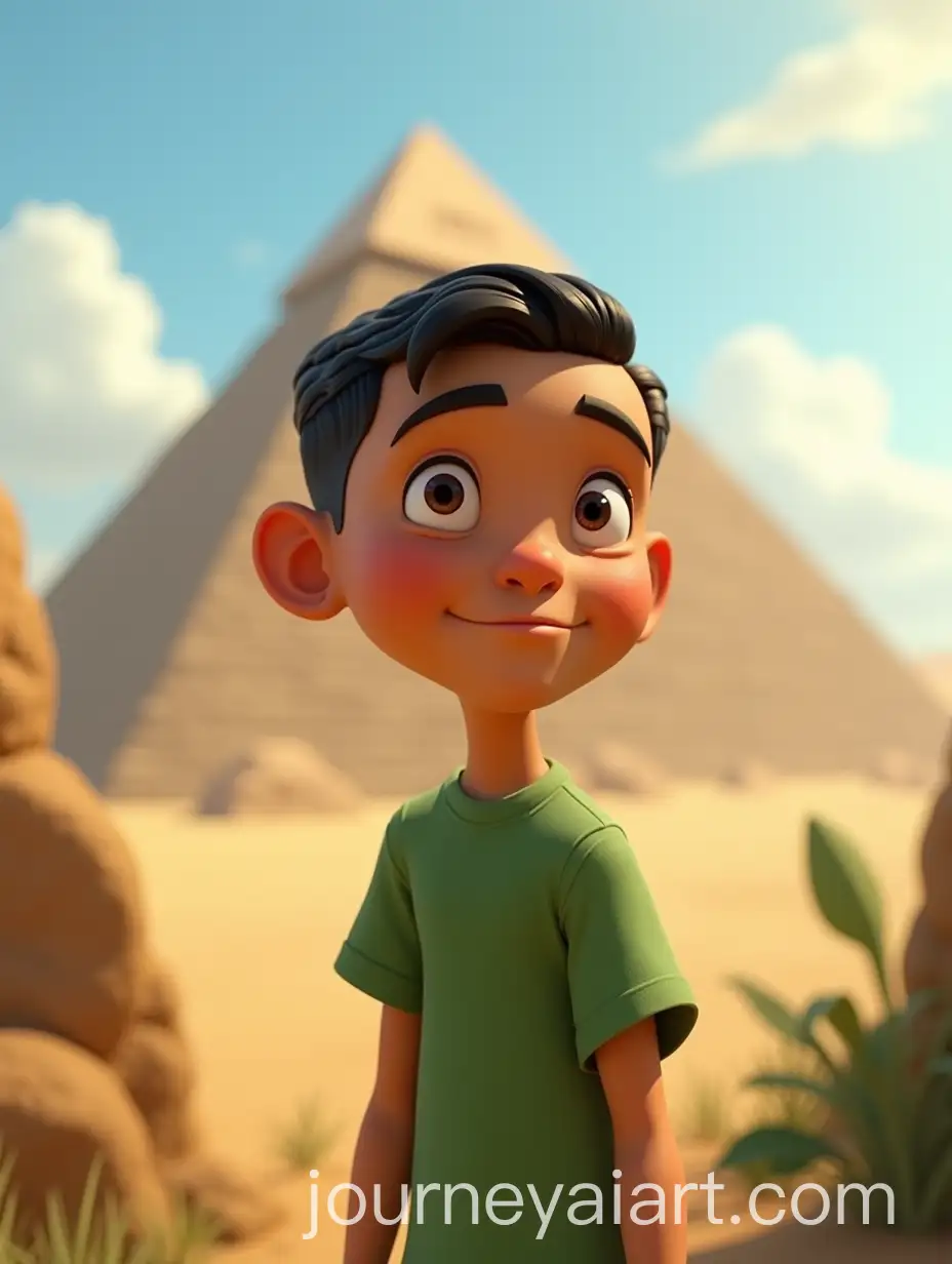 Boy-Gazing-at-the-Majestic-Pyramid-of-Khufu-in-3D-PixarStyle-Animation