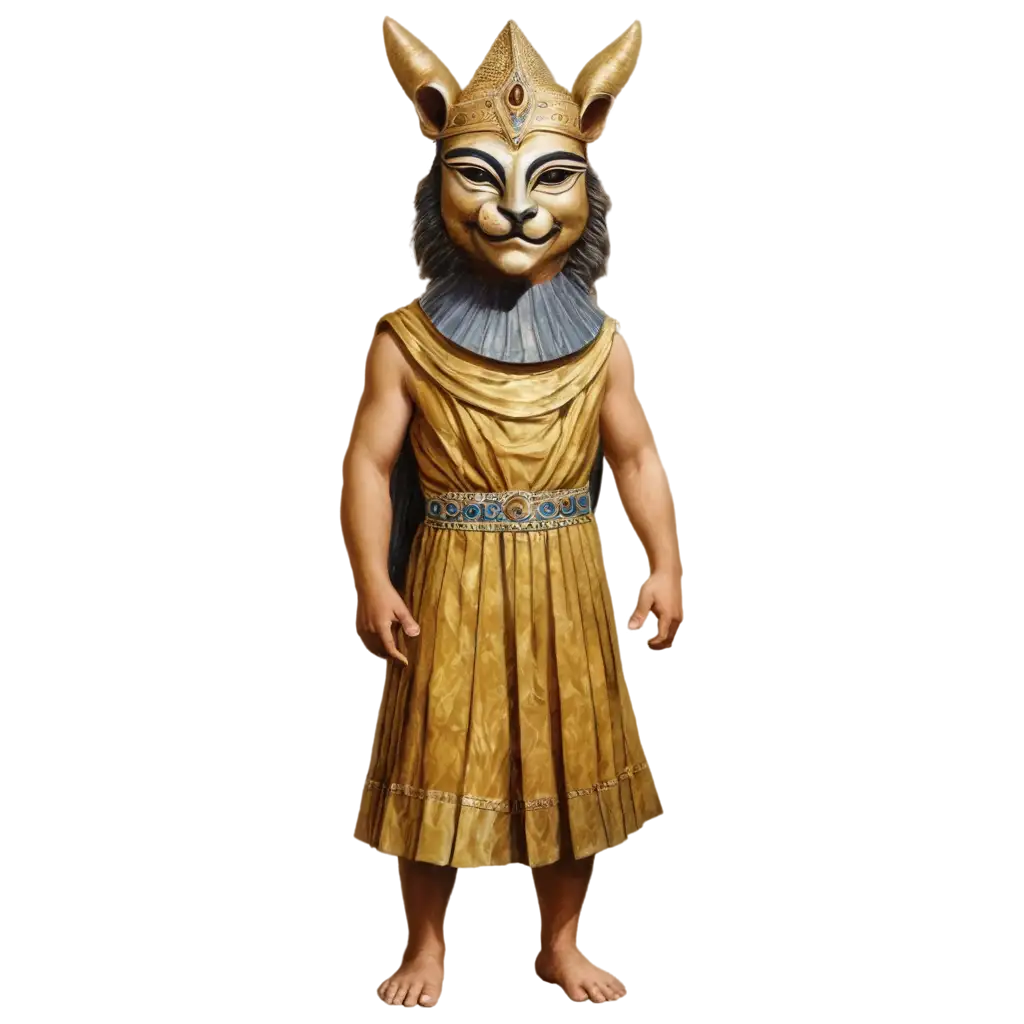 Babylonian-King-in-Animal-Mask-PNG-HighQuality-Image-for-Historical-and-Fantasy-Projects