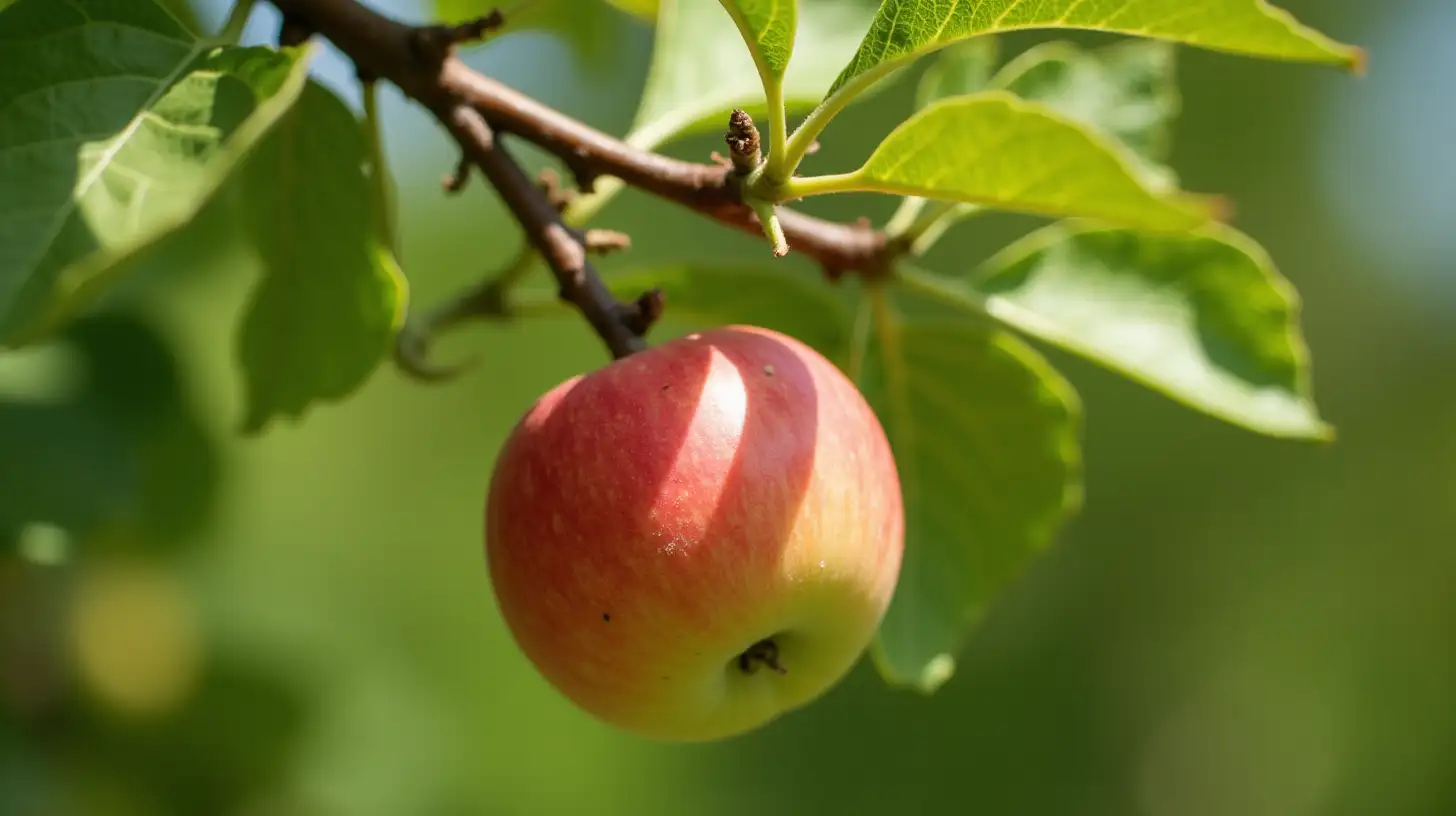 Lush Apple Tree Growing from a Single Seed