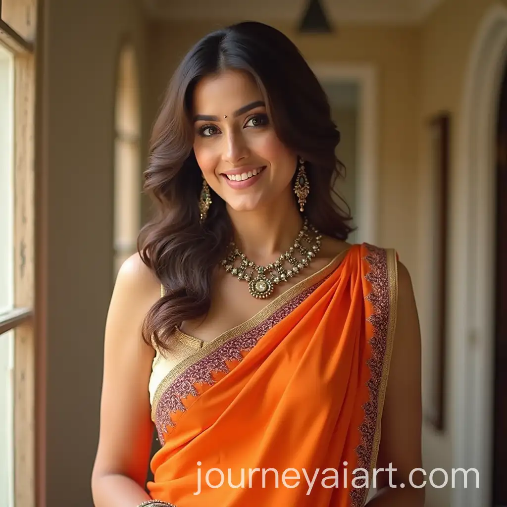 Actress-Rashi-Khanna-in-Sleeveless-Open-Saree