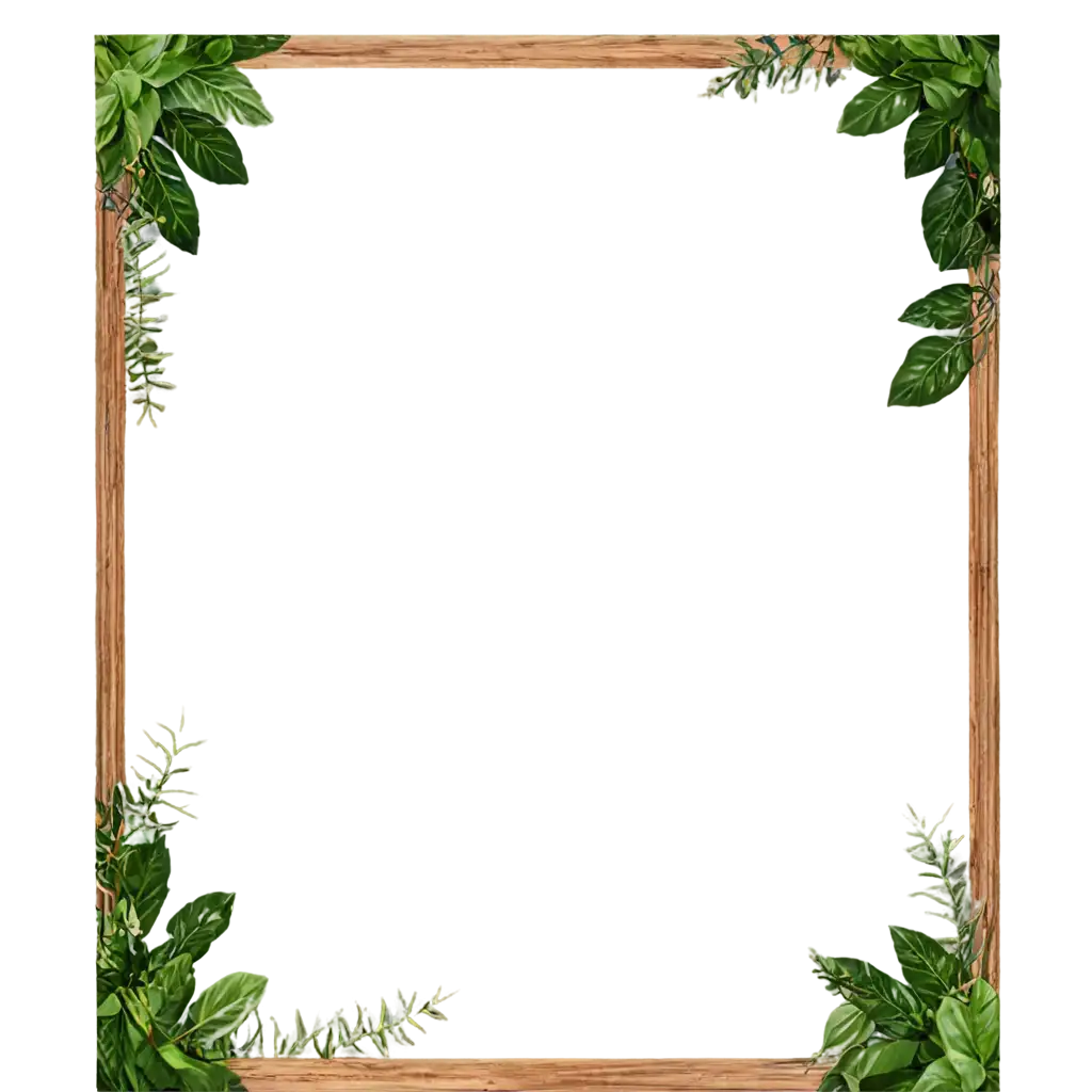 Botanical-Frame-PNG-Image-for-Elegant-and-Versatile-Design-Applications