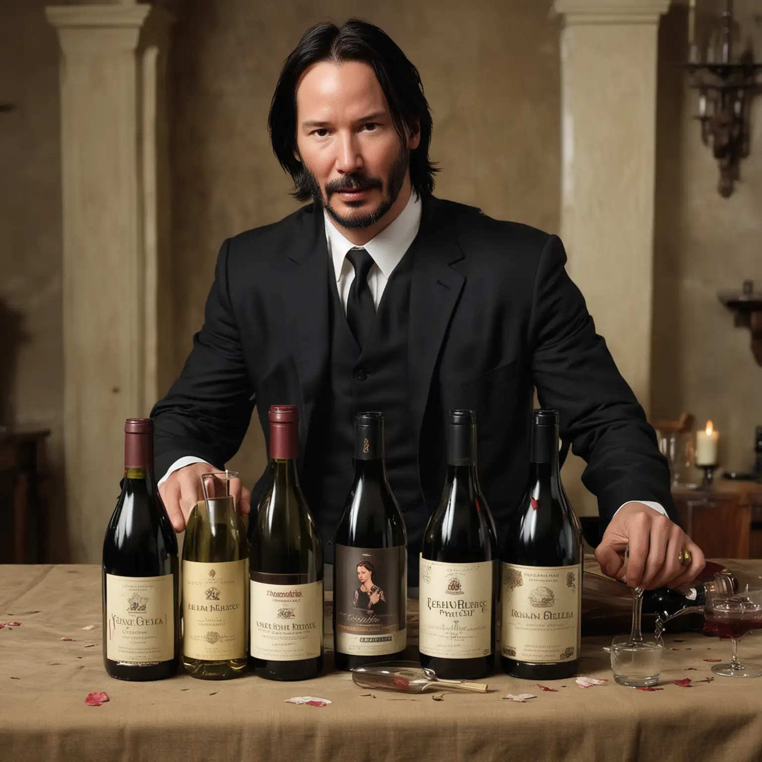 Keanu-Reeves-Enjoying-Georgian-Churchella-and-Wine