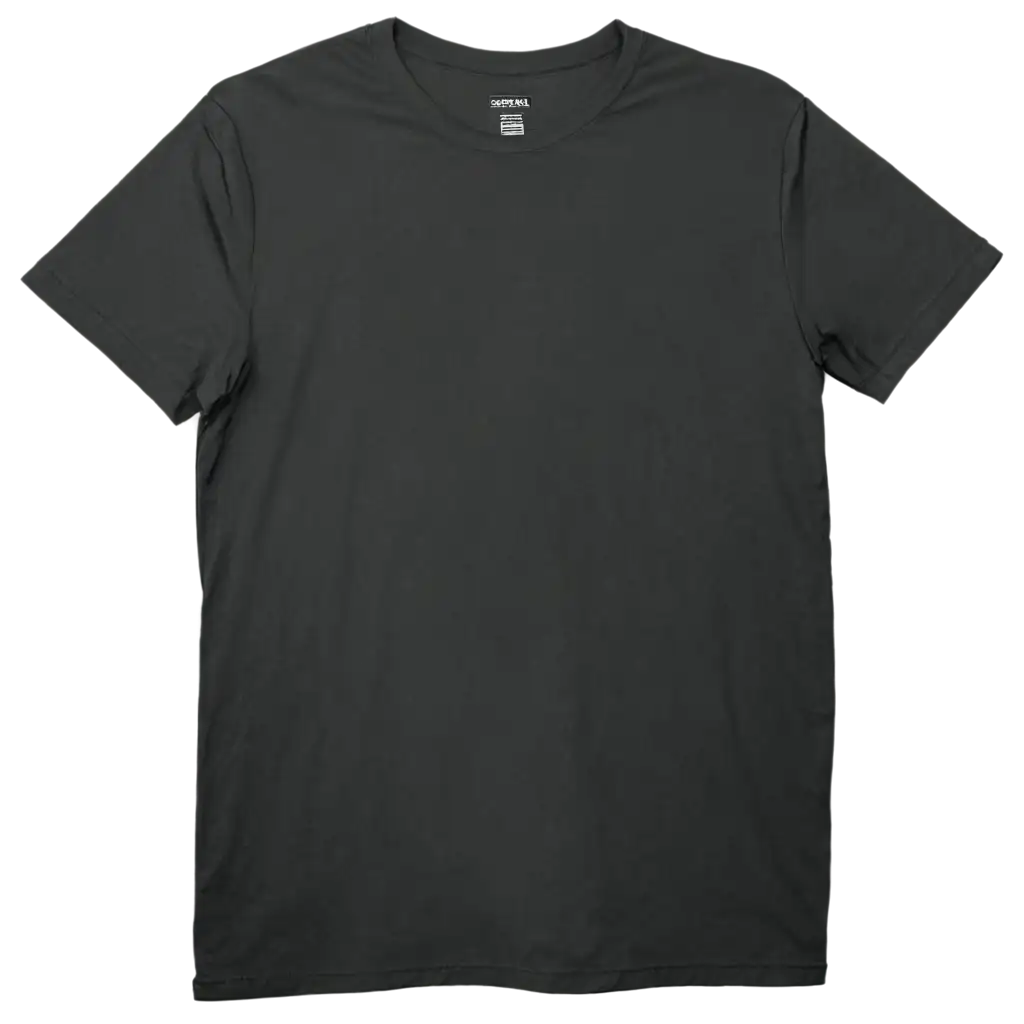 HighQuality-PNG-Image-of-a-FrontFacing-Black-TShirt-Flat-Floating-Design