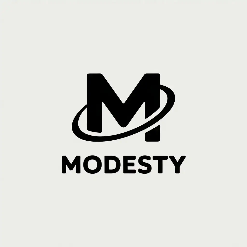 LOGO-Design-for-Modesty-Minimalist-M-in-Circle-for-Texture-Industry