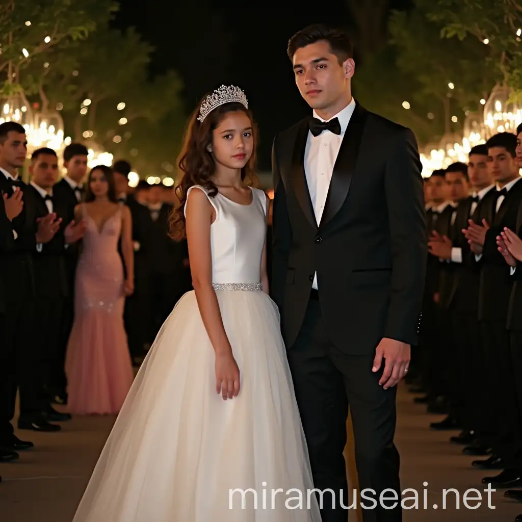 Royal Thai Air Force Graduation Night Celebration in a Garden