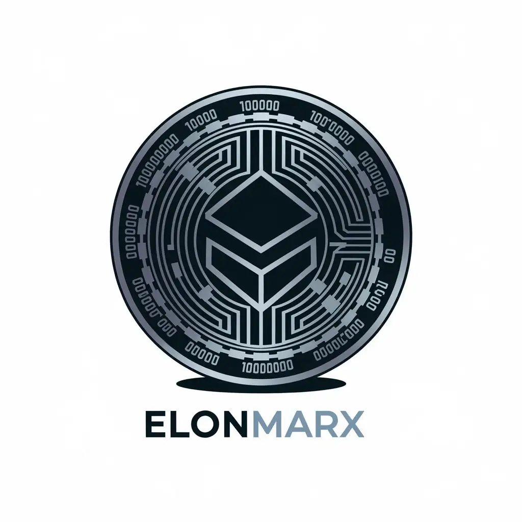 LOGO Design for ElonMarx Crypto Token Inspired with Modern and Clear Aesthetic