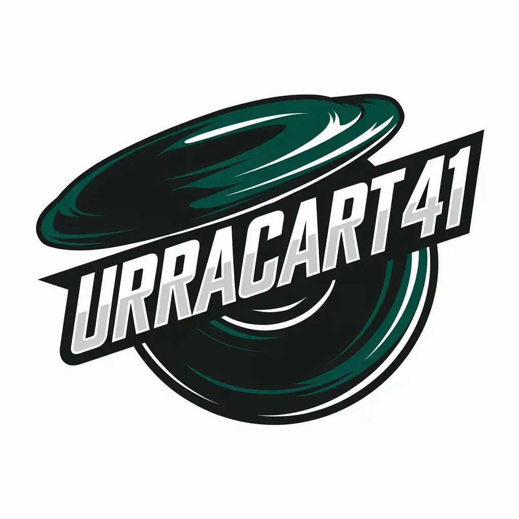 LOGO Design for Urracart41 Deep Green Sports Frisbee Theme for Fitness Industry