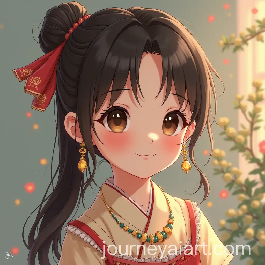 Cute-Teenage-Japanese-Girl-Wearing-Jewelry-and-Stylish-Clothes