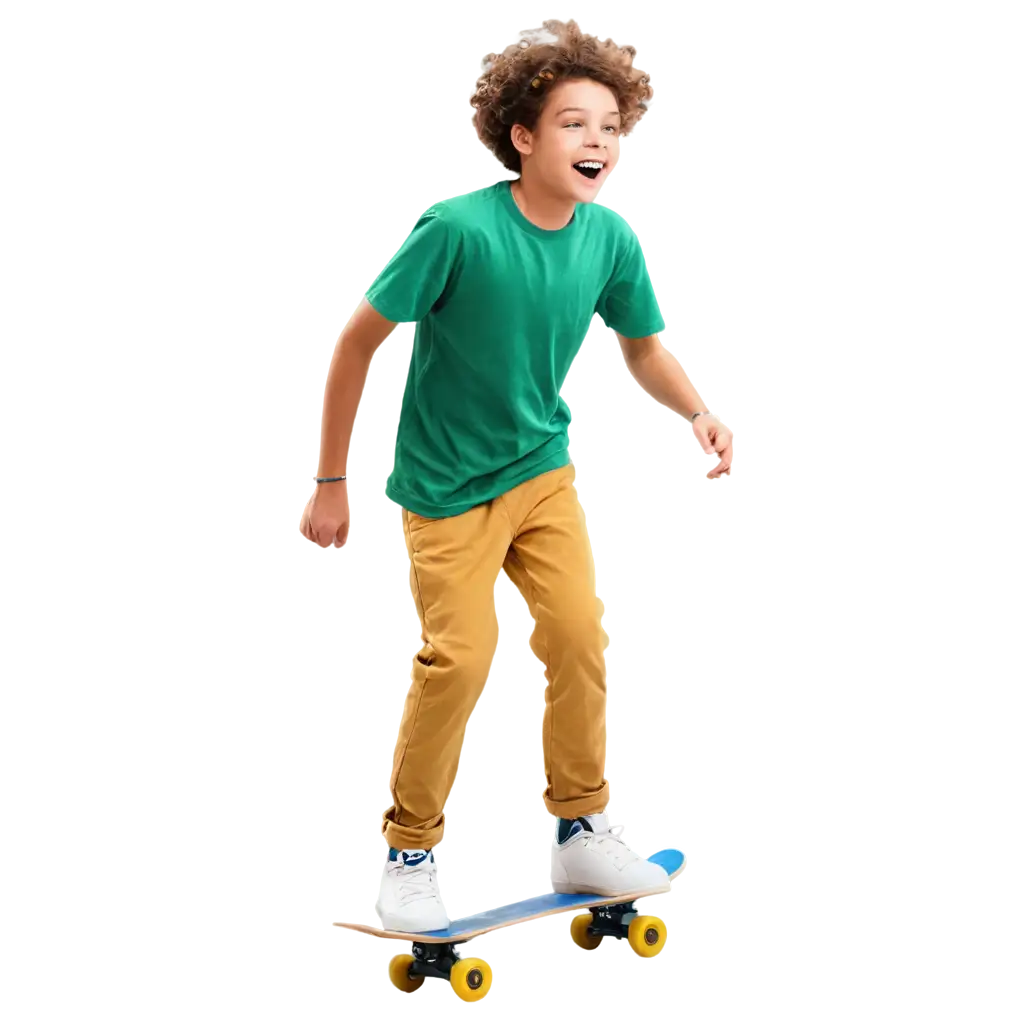 HighResolution-PNG-Image-of-a-Joyful-Young-Boy-Riding-a-Skateboard-Adventure-Youth-and-Action-Sports