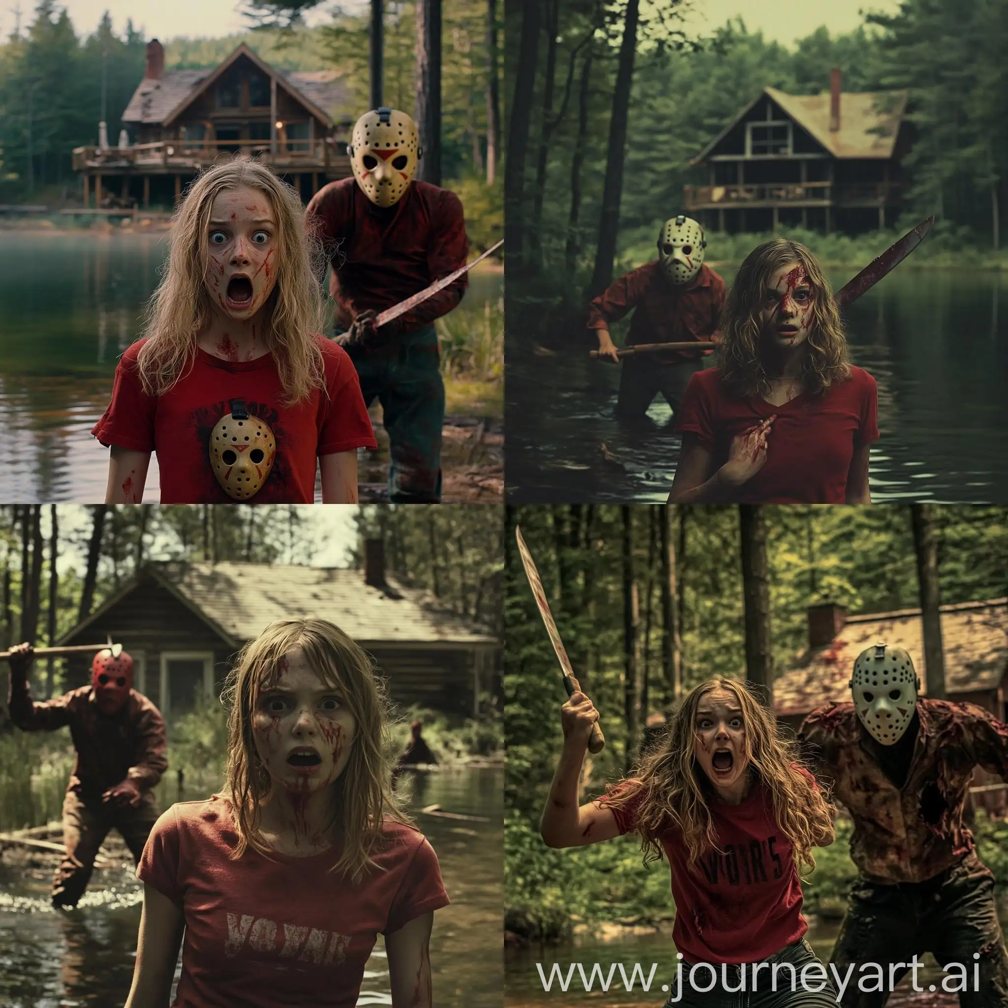 Fearful-Girl-Confronting-MacheteWielding-Maniac-in-Wilderness-Horror-Scene