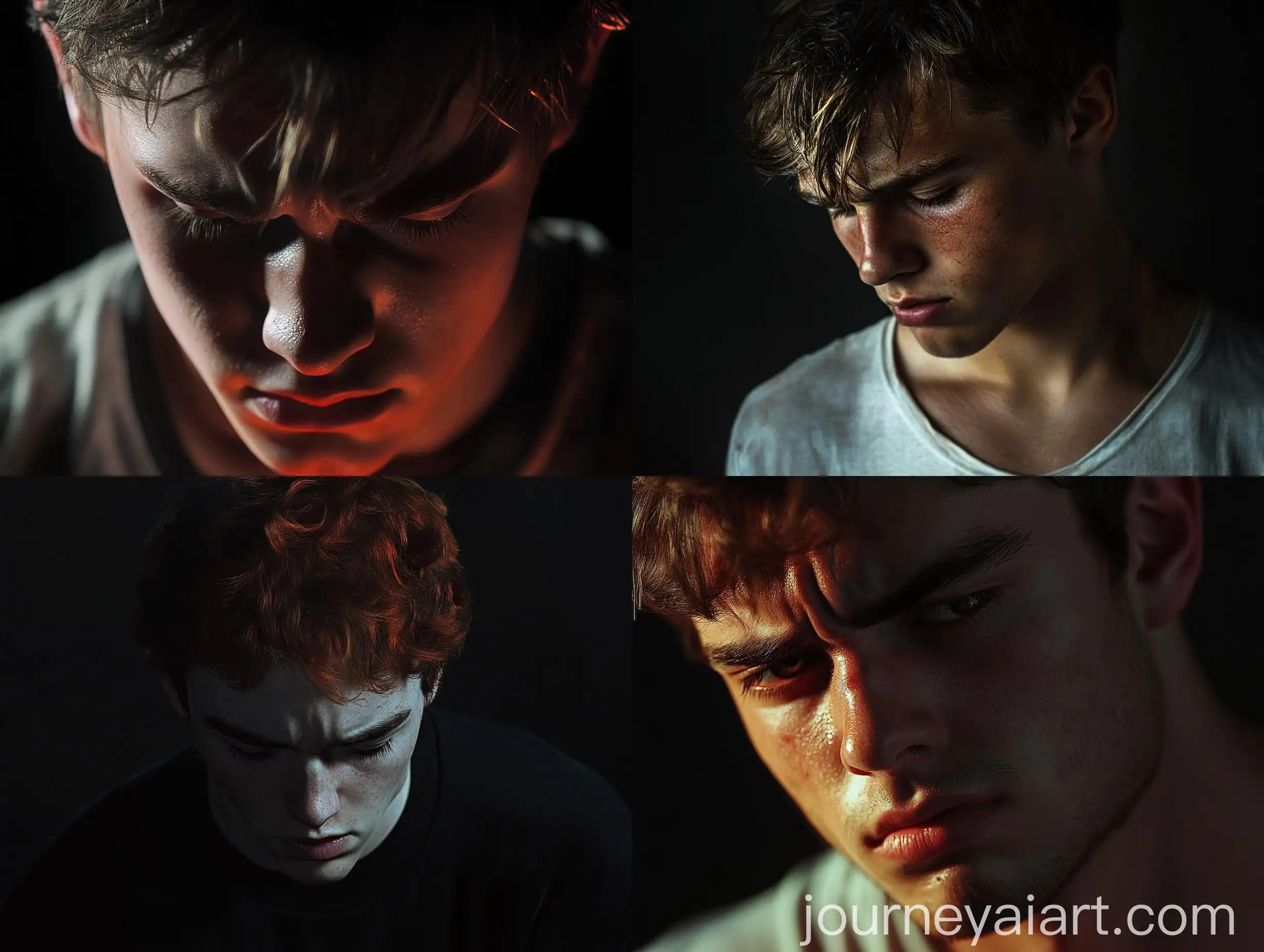 Frustrated-Young-Man-in-Dim-Light