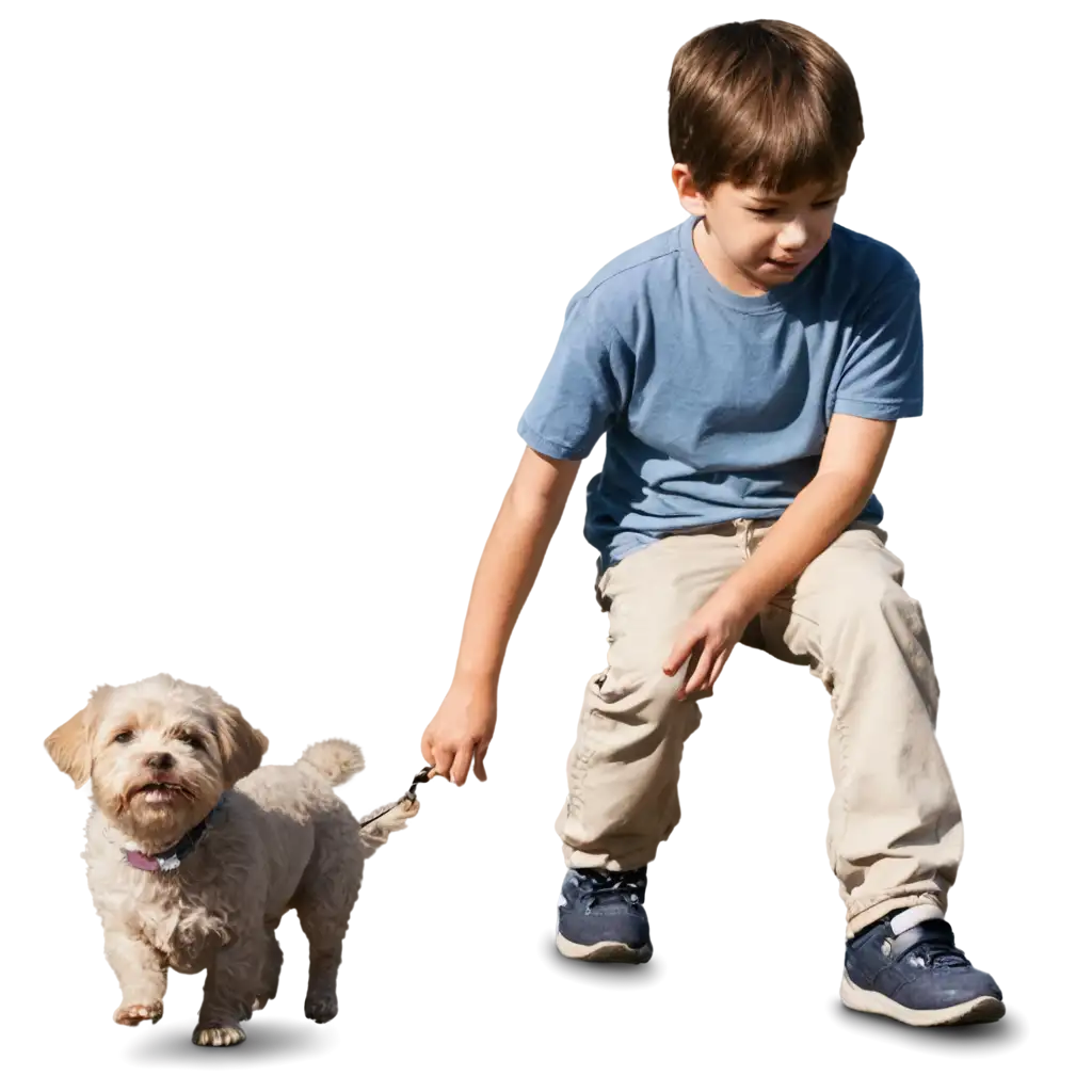 Dog-and-Boy-PNG-Image-Perfect-for-Clear-HighQuality-Visuals