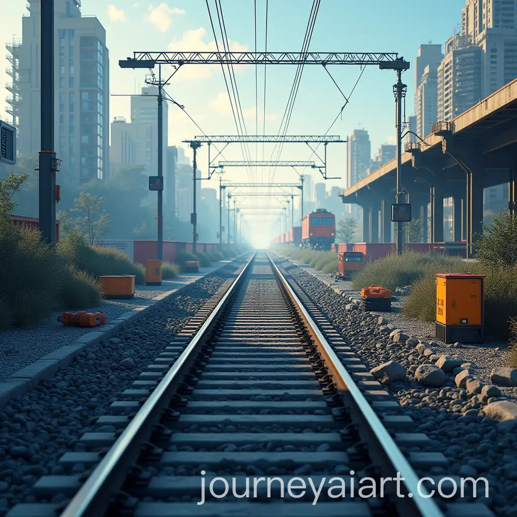 Railway-Construction-Site-with-Robotics-Drones-and-Digital-Rail-Service