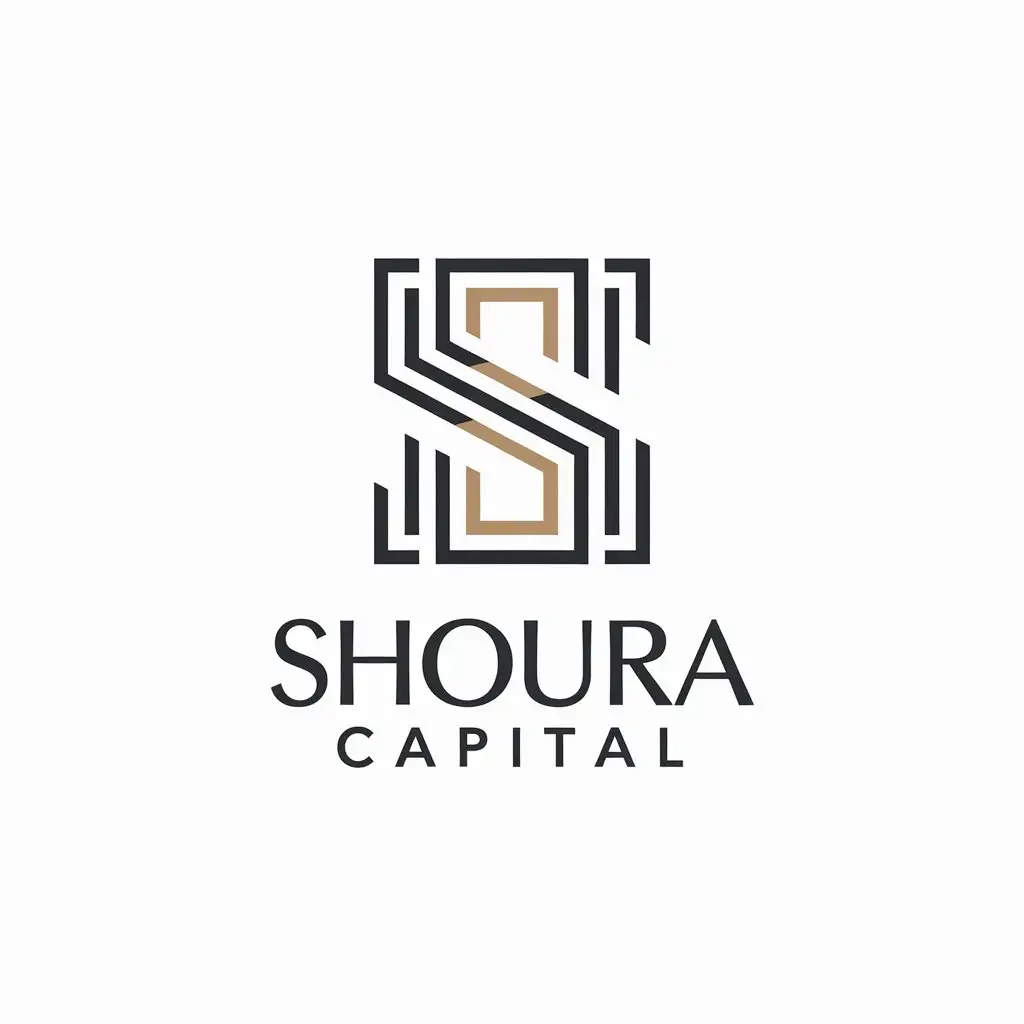 LOGO Design for Shoura Capital Vector with S C Monogram and Finance Industry Theme