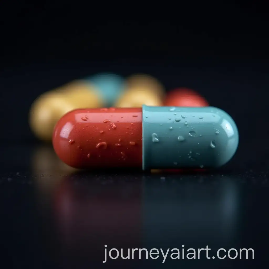 Vibrant-CloseUp-of-Modafinil-Pill-Against-Dark-Background