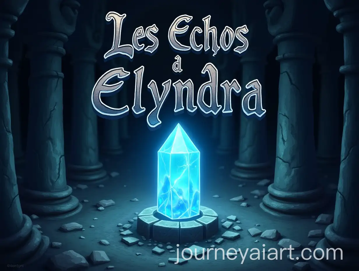Main-Menu-for-RPG-Maker-MZ-Les-chos-dElyndra-with-Crystal-in-Abandoned-Temple