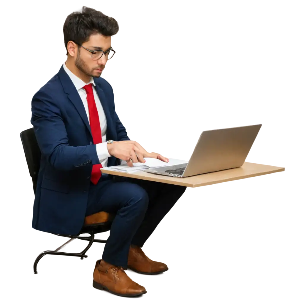 Professional-Man-Working-at-Office-PNG-Image-for-Versatile-Use