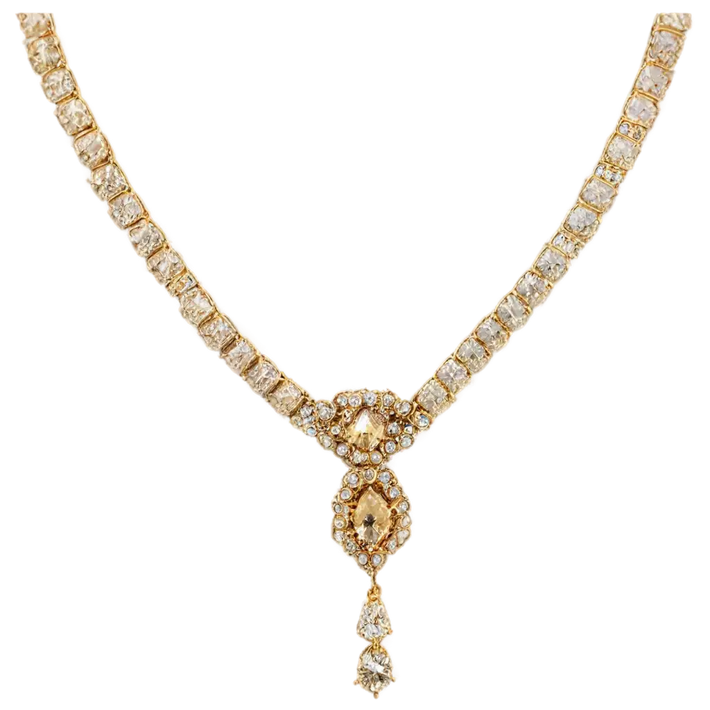 Elegant-Light-Gold-Necklace-PNG-for-HighQuality-Visual-Appeal