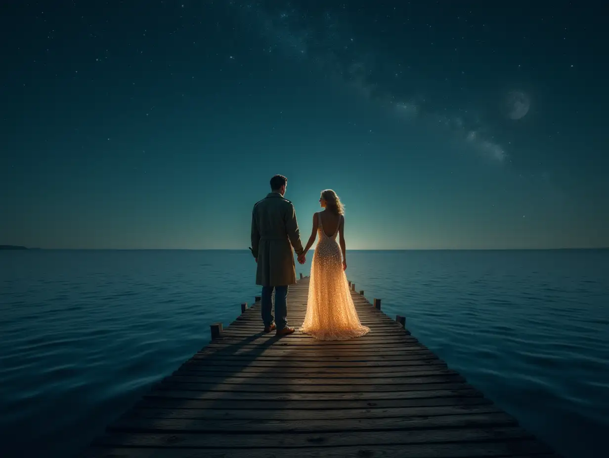 RomanticAI-Image-Prompt-Expansion-Night-Scene-by-the-Pier-with-Moonlit-Sea-and-Ethereal-Encounter