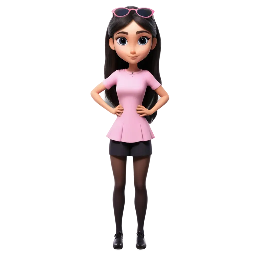 Cartoon-Girl-with-Long-Eyes-PNG-HighQuality-VersPNG-Image-Usage-Analysisatile-Image-for-Digital-Use