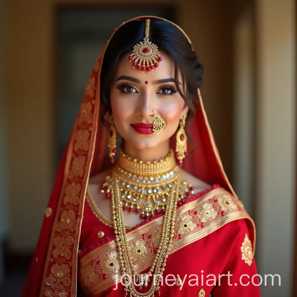 Young-Indian-Bride-in-Princess-Attire-Portrait