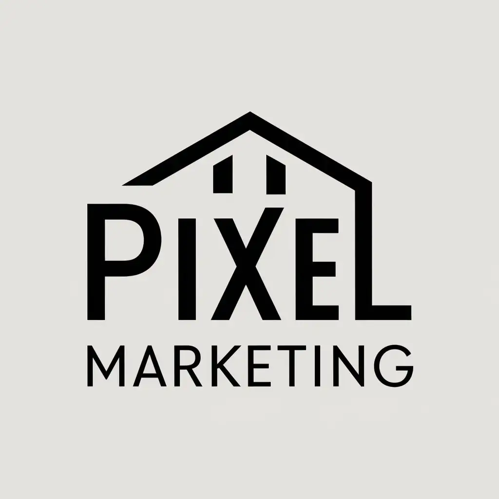 LOGO-Design-For-Pixel-Marketing-Vector-Design-with-Marketing-Symbol-for-Internet-Industry