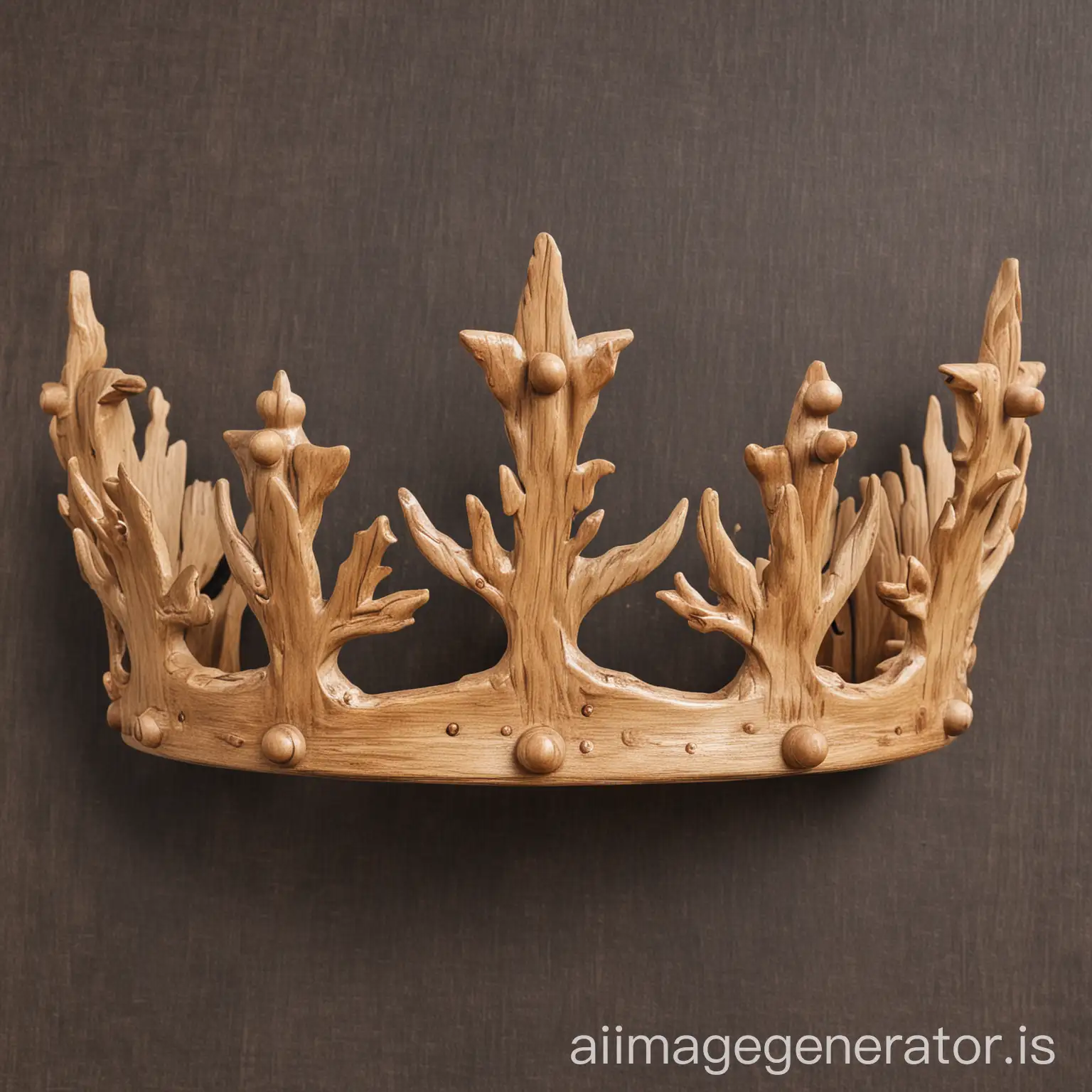 Elegant-Wooden-Crown-with-Intricate-Carvings