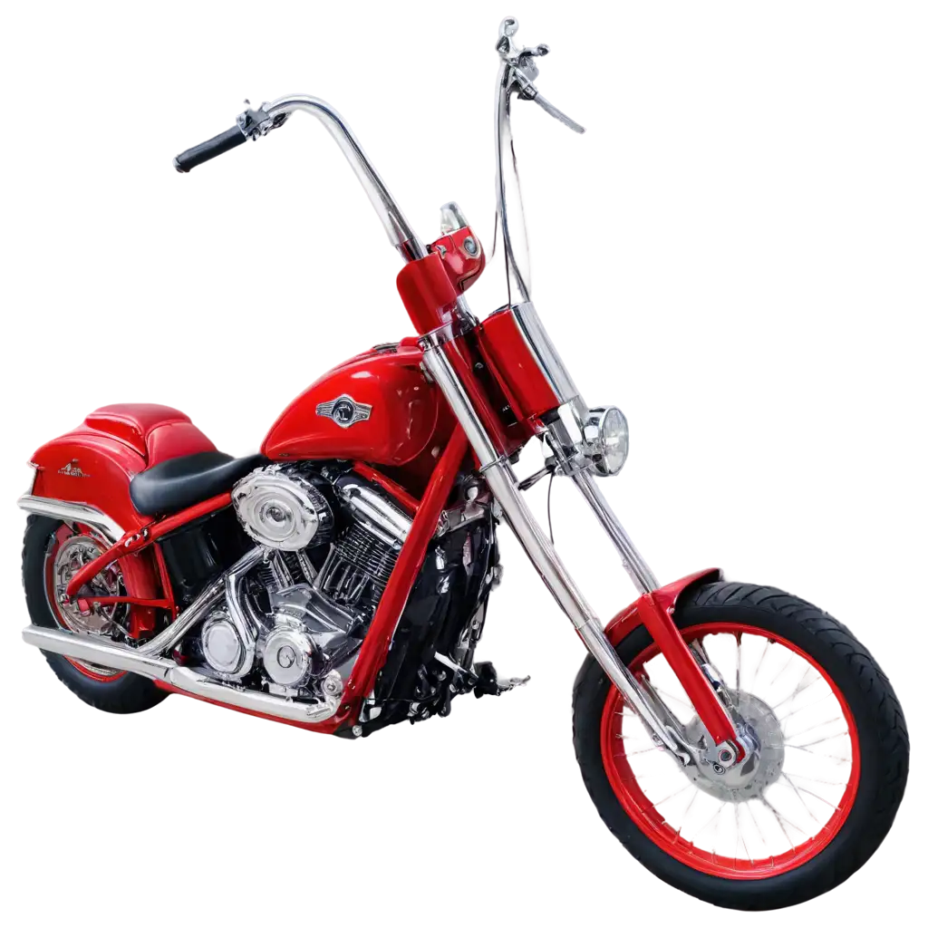 Create-a-Stunning-Red-Chopper-Motorcycle-PNG-Image-Explore-Artistic-Design-and-Clarity