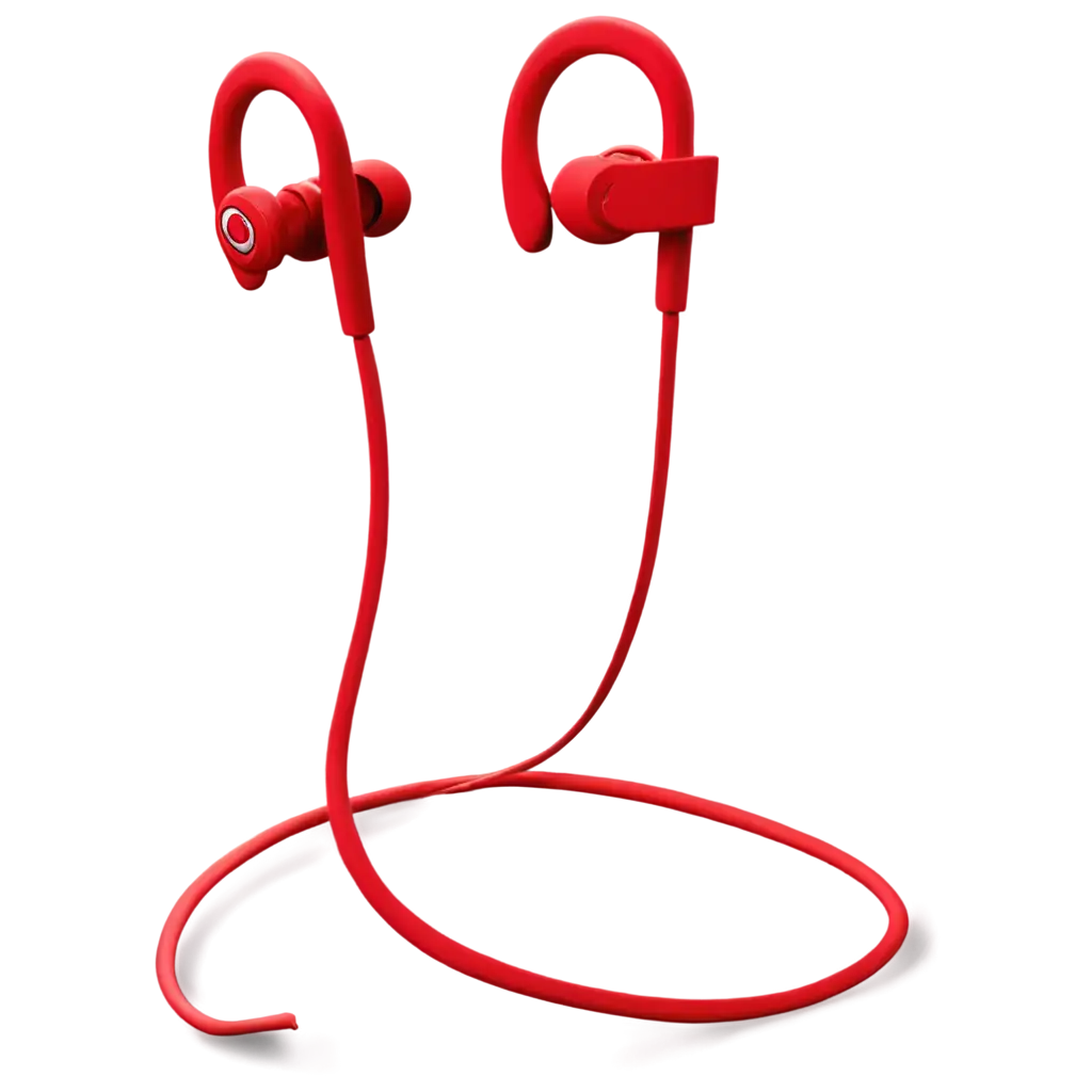 Red-Powerbeats-HighPerformance-Wireless-Earphones-MWNX2LLA-PNG-Image-for-Enhanced-Visual-Appeal-and-Quality