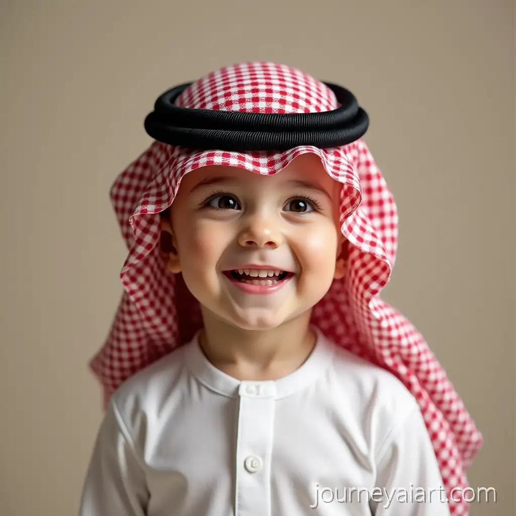 Happy-Saudi-Child-in-Traditional-Clothing-Smiling-Outdoors