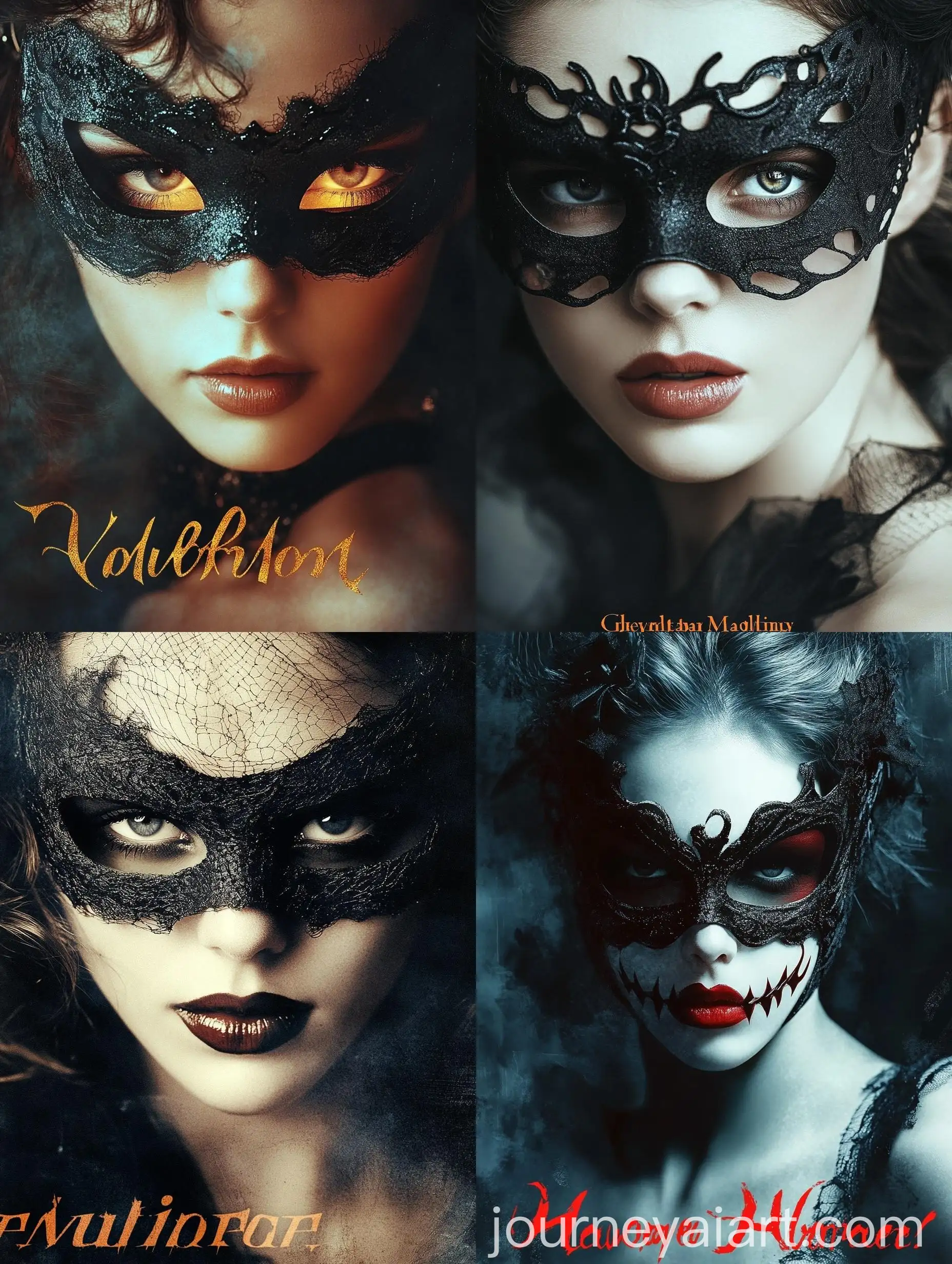 Attractive-Woman-Wearing-Halloween-Mask