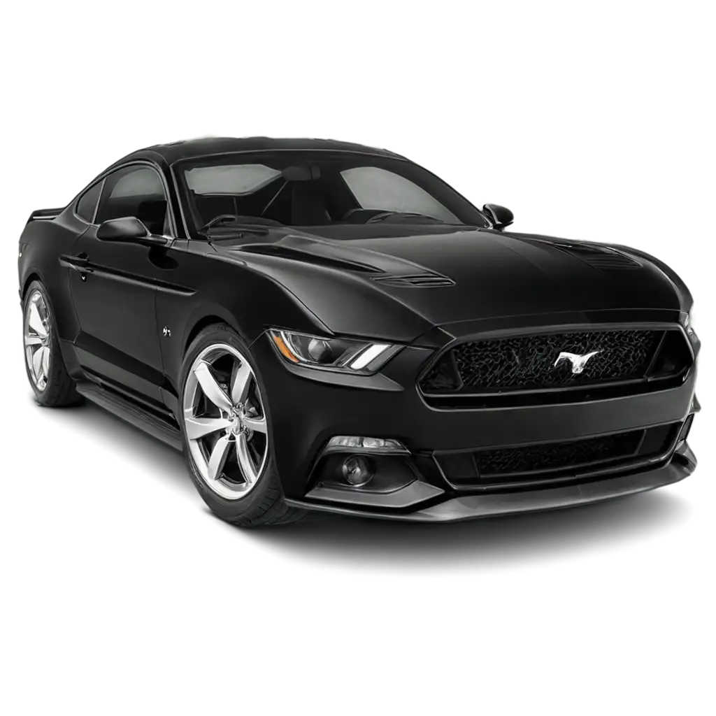 HighQuality-Black-Mustang-PNG-Image-for-Versatile-Creative-Use