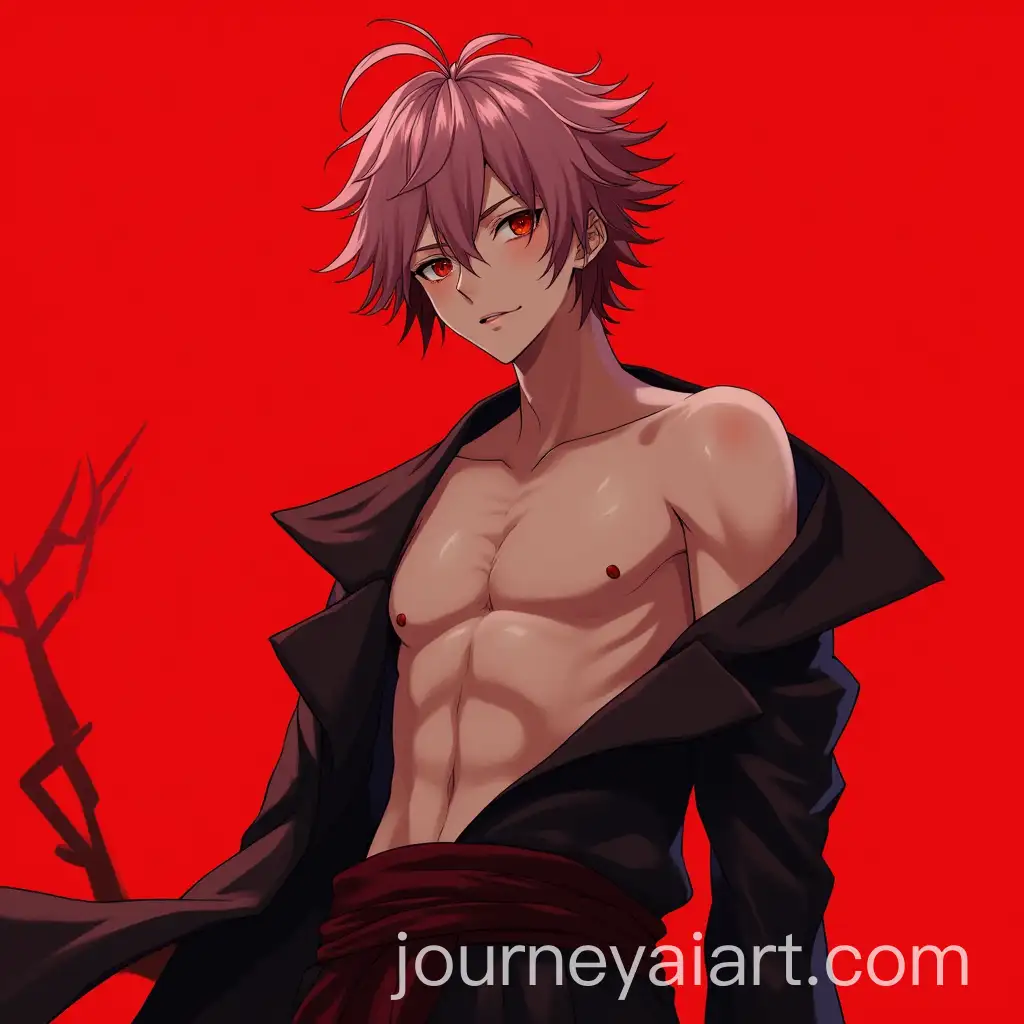 Ryomen-Sukuna-Shirtless-with-Crimson-Scarlet-Background
