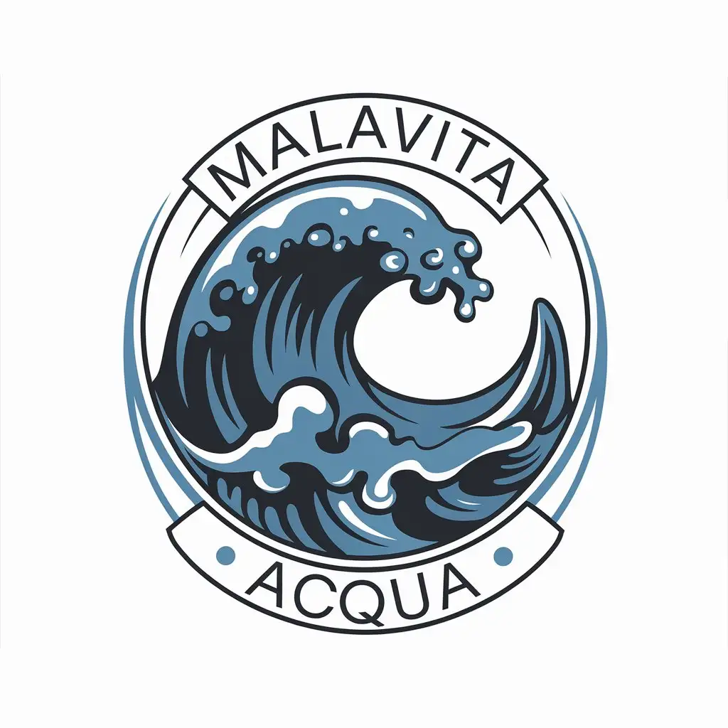 LOGO-Design-for-MalavitaAcqua-Water-Wave-Ceramic-Theme-with-a-Clear-Background