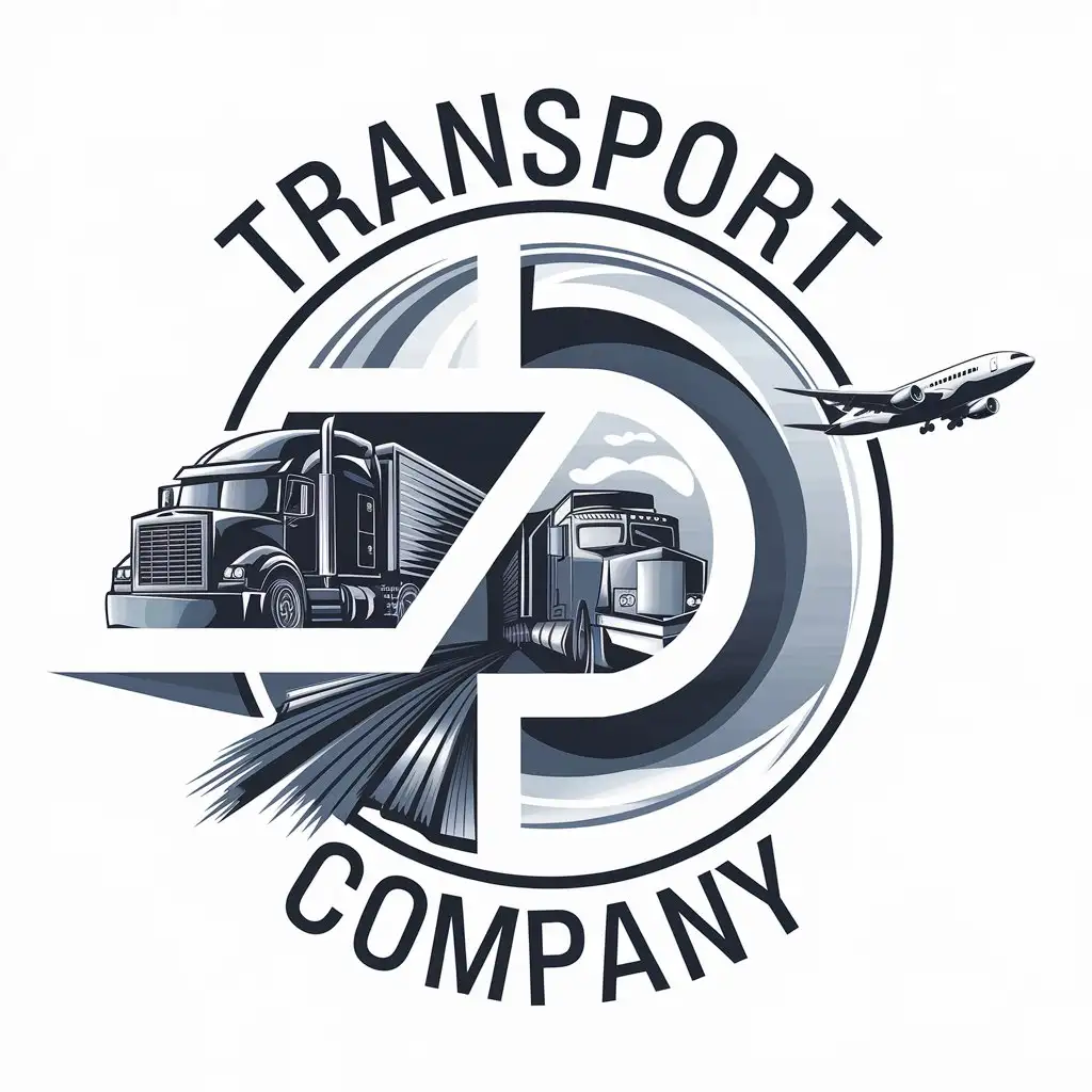 LOGO Design for Transport Company Complex Vector Design with Clear Background