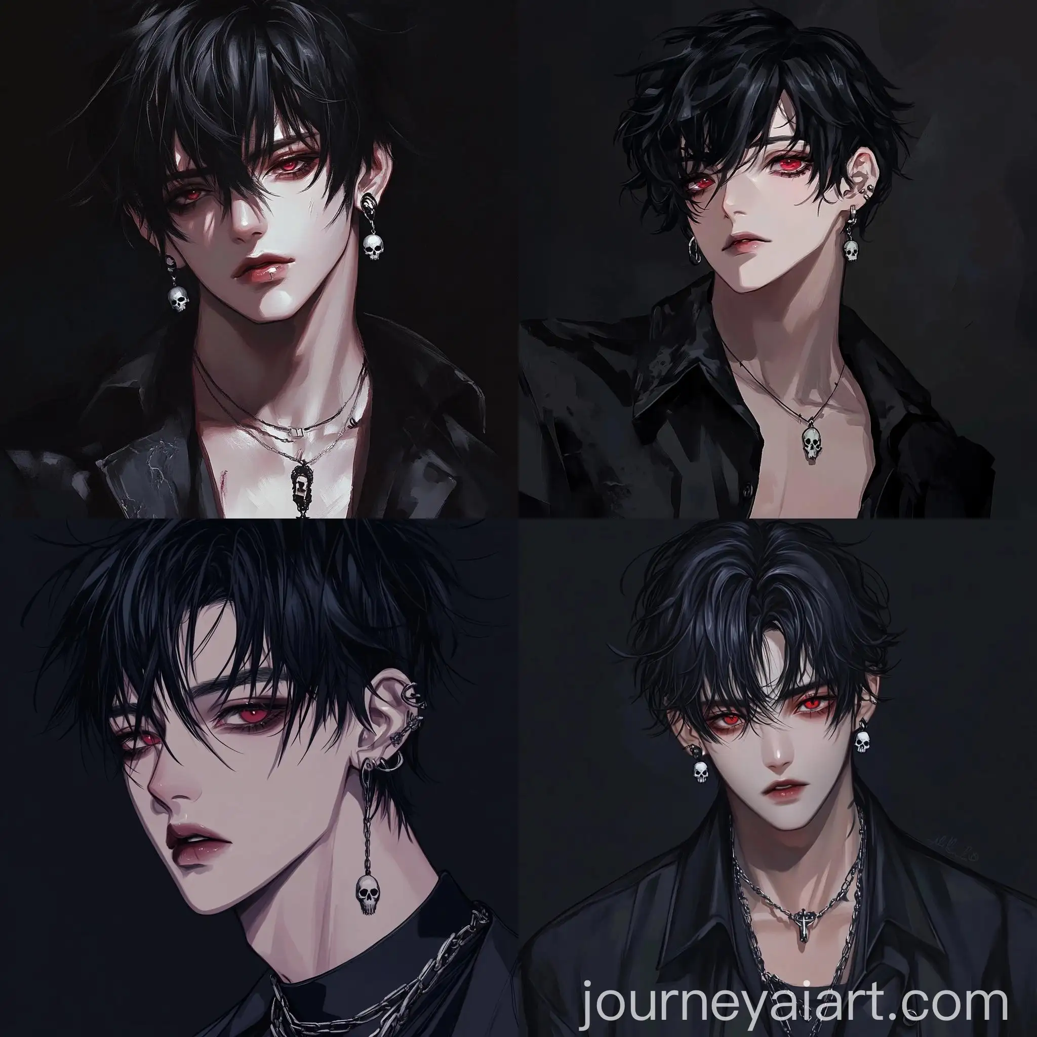 AnimeStyle-Handsome-Male-Character-with-Black-Hair-and-Dark-Background