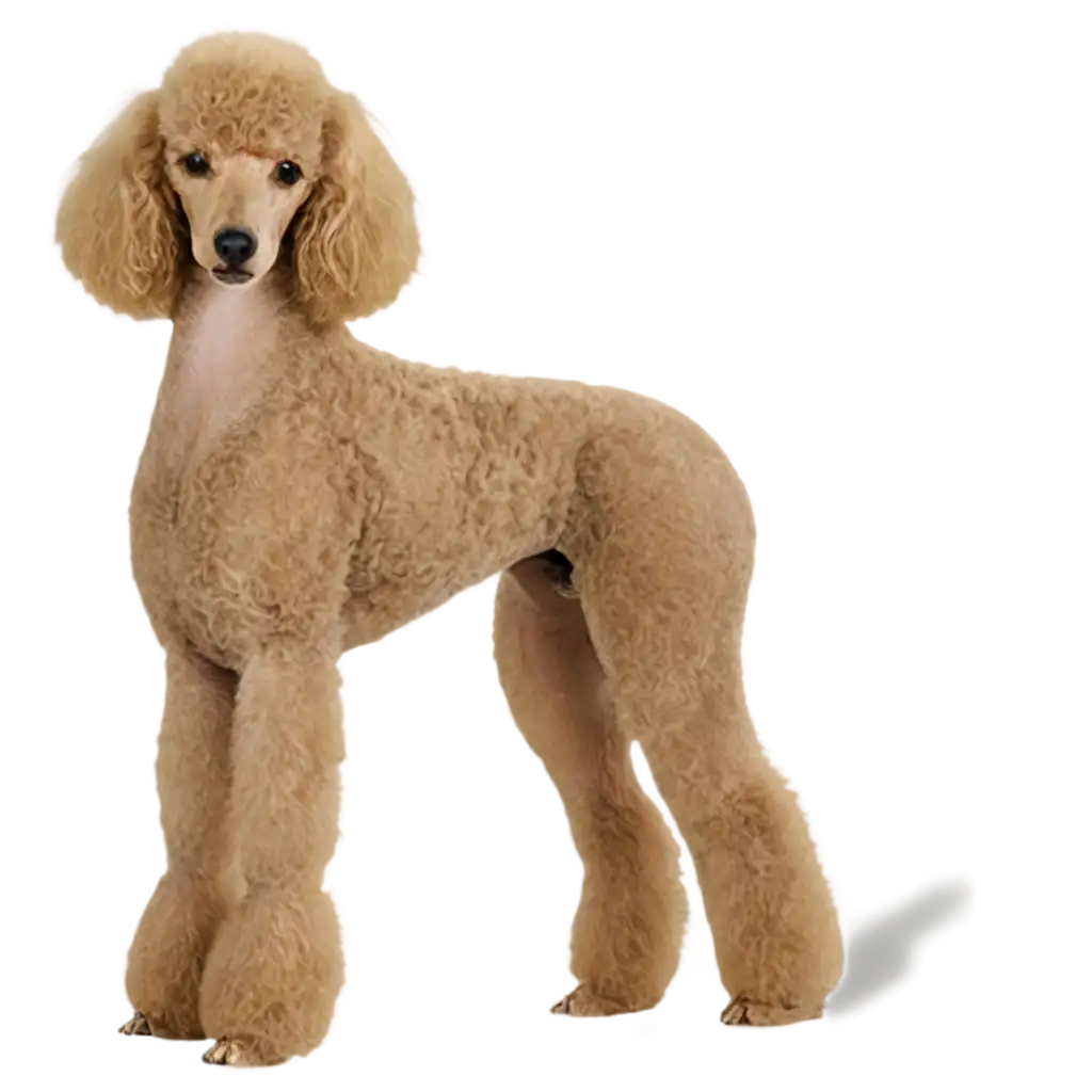 PNG-Image-of-a-Playful-Poodle-Capturing-Charm-and-Elegance-in-Digital-Art