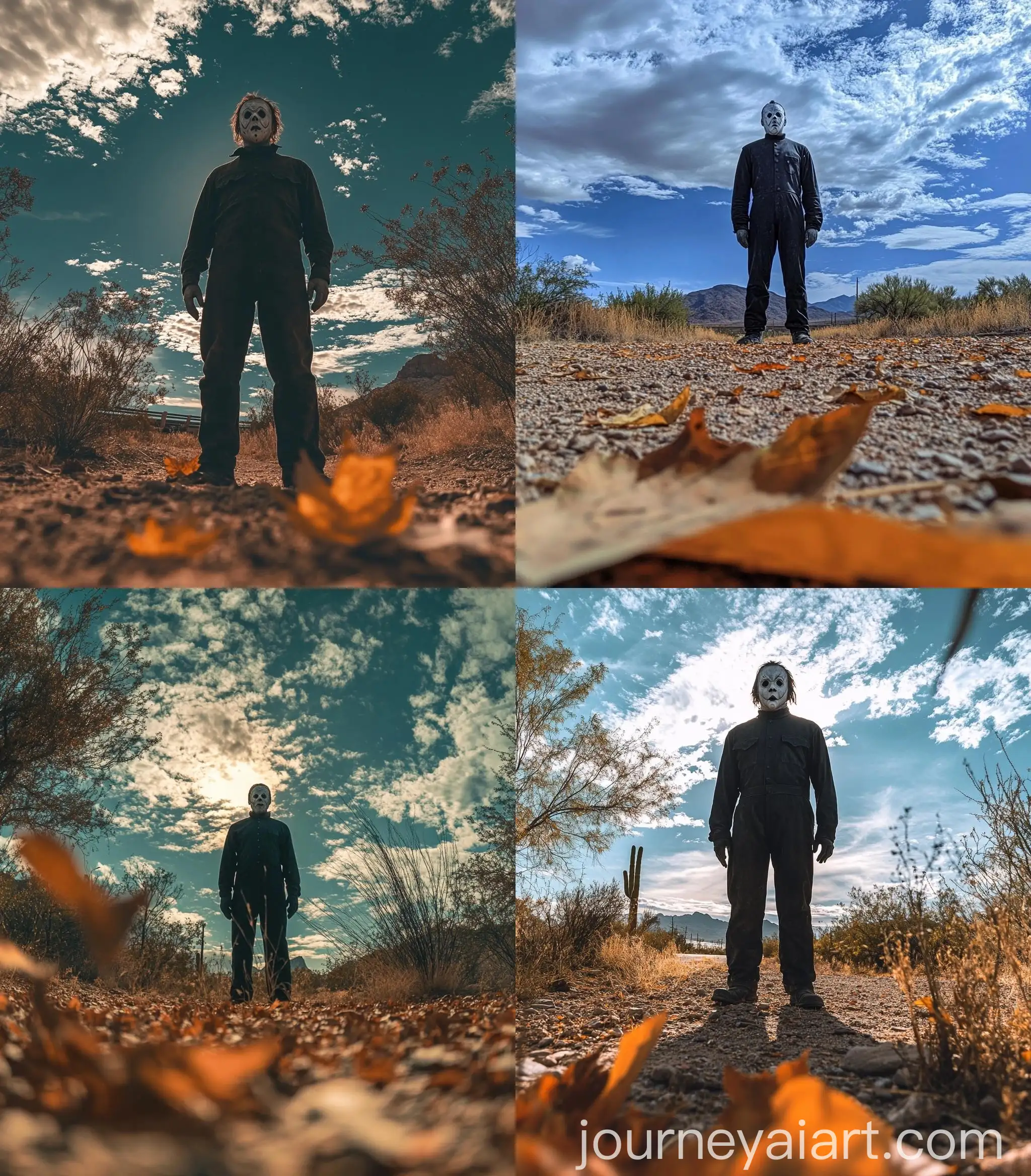 Michael-Myers-Halloween-Cosplay-in-Desert-Twilight