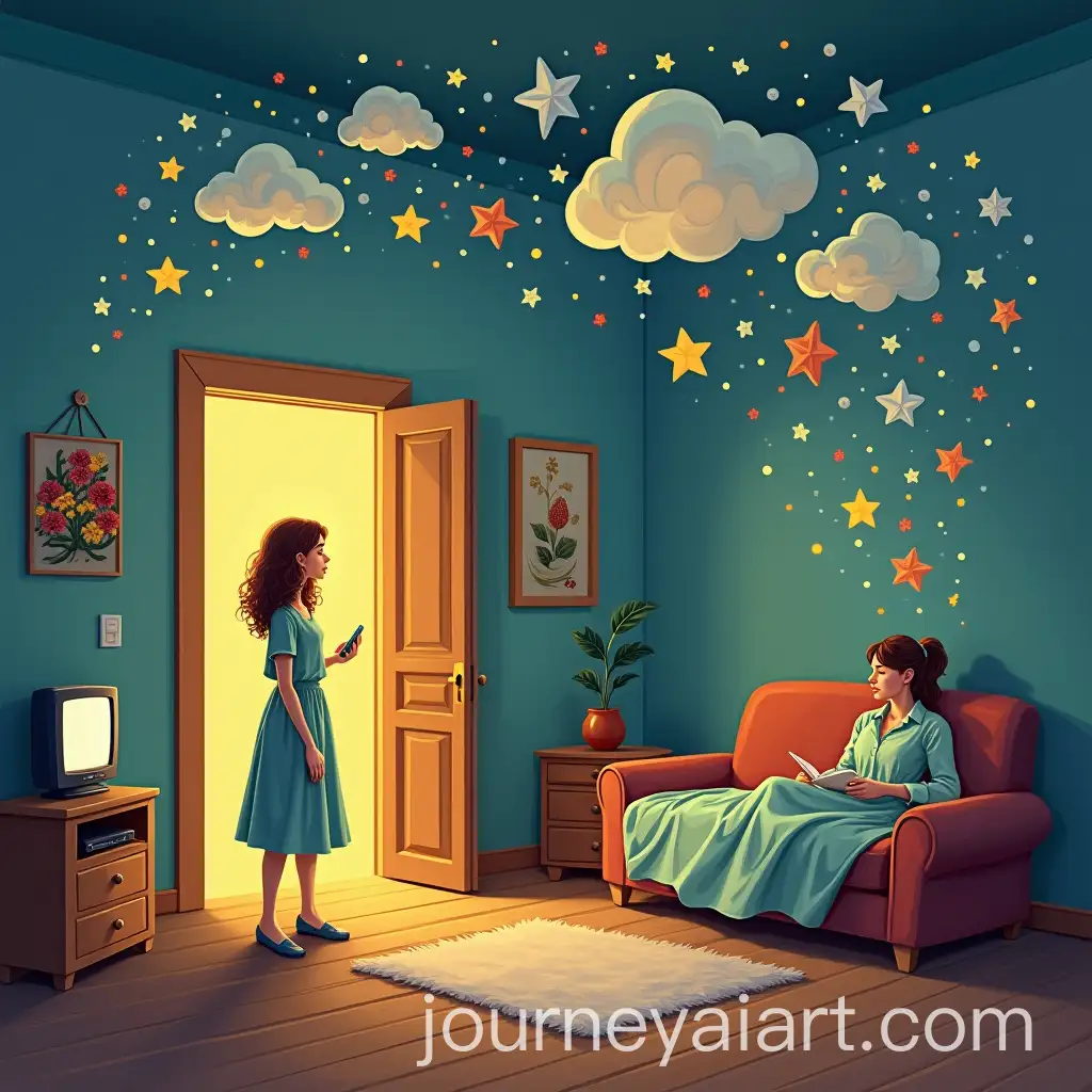 Woman-Dreaming-of-Fulfilling-Wishes-in-Her-Home