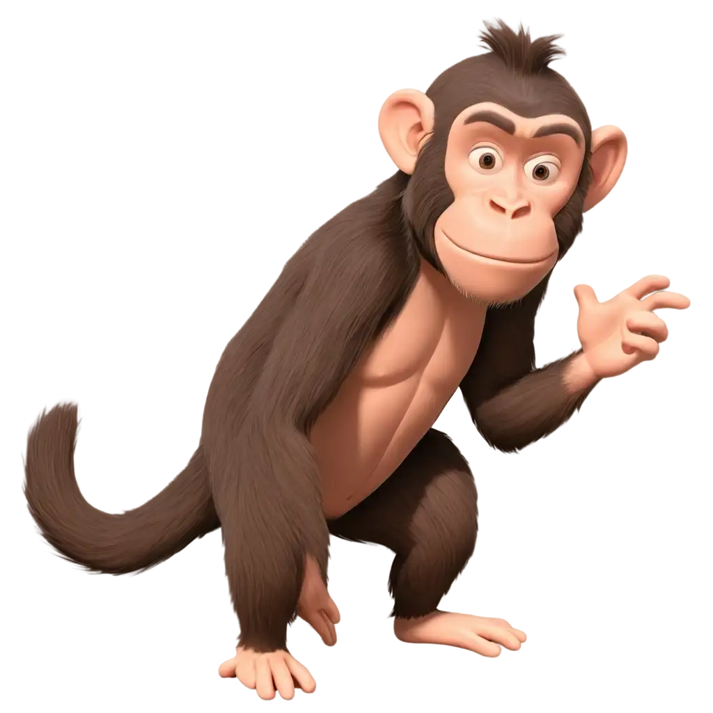 Cartoon-Chimpanzee-PNG-Image-HighQuality-and-Versatile-for-Digital-Creations