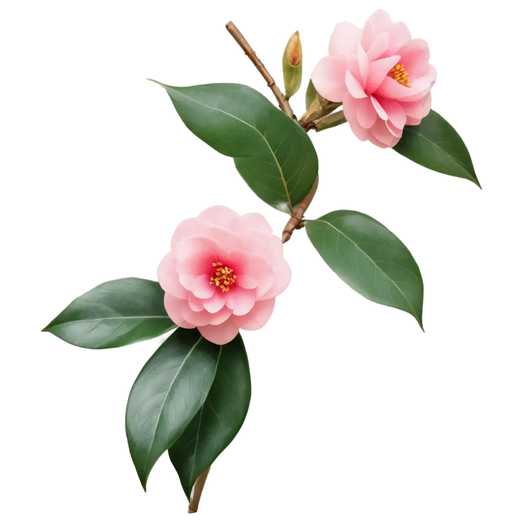 Camellia-Flower-PNG-HighQuality-Transparent-Image-for-Versatile-Use