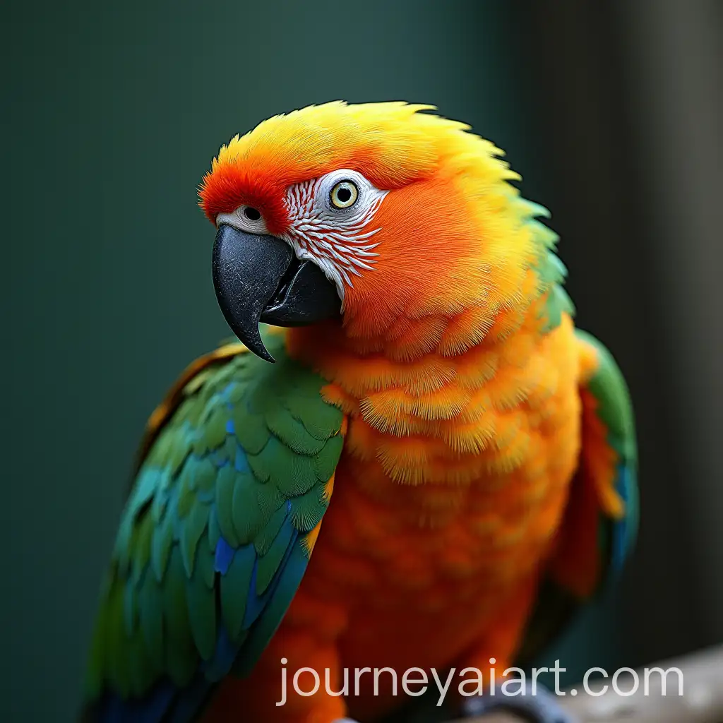 Colorful-Hybrid-of-Parrot-and-Gemstone-Art