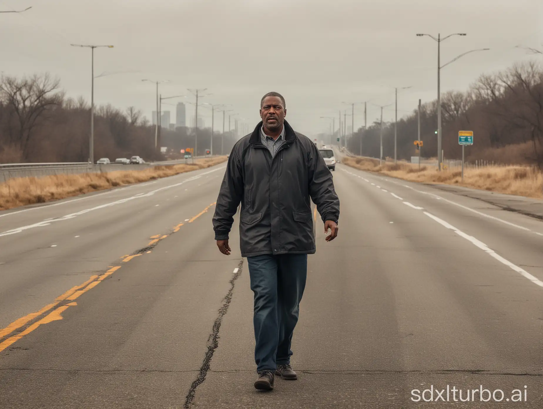 a middle-aged black man walking on a highway is a scarier climate