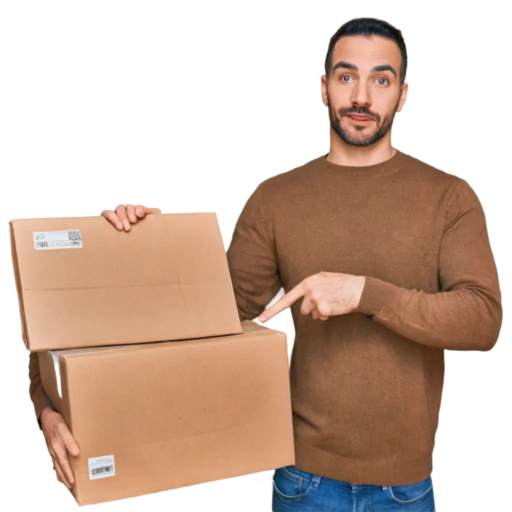 Restocker-PNG-Image-of-a-Man-with-Parcel-HighQuality-Transparent-Image-for-Versatile-Uses